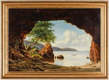 OKÄND KONSTNÄR, olja på duk, 1800-tal, ej signerad.
