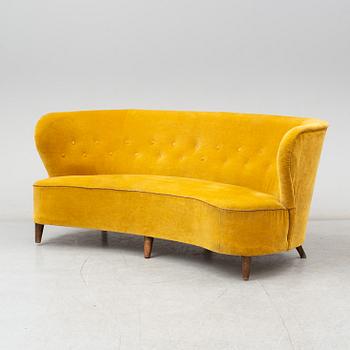 Johannes Brynte, soffa, Swedish Modern, Bryntes Möbler, Gävle, 1940-tal.