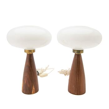 Pair of table lamps, 1970s.