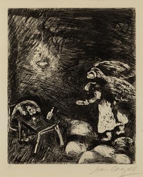 Marc Chagall, etching, signed in pencil.