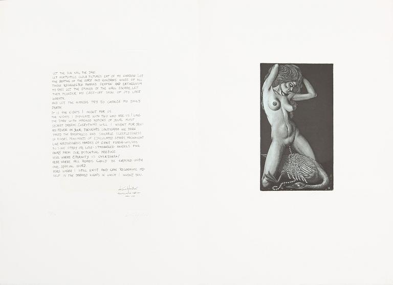 JÖRGEN BOBERG, mapp med 7 etsningar, signerade, numrerade 43/130.