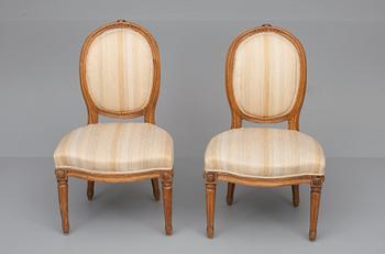 A PAIR OF CHAIRS.