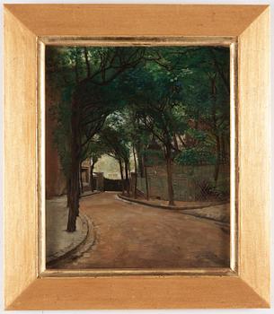 Hugo Birger, "Avenue Frochot, Paris" ("Street scene from Montmartre").