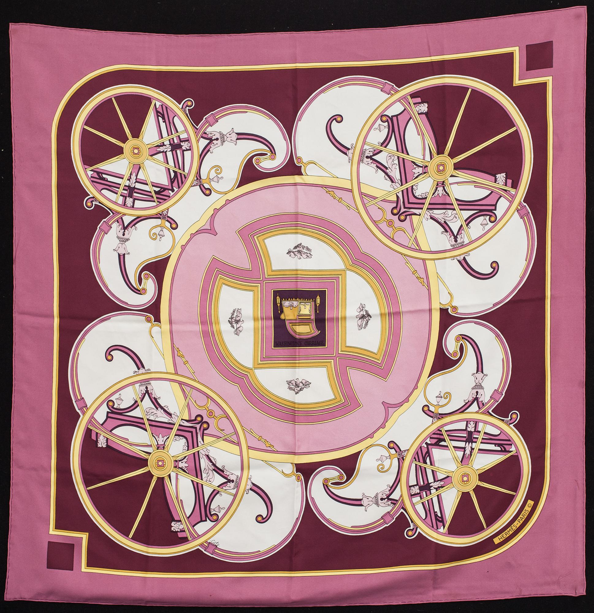 SCARF, "Washington's Carriage", Hermès.