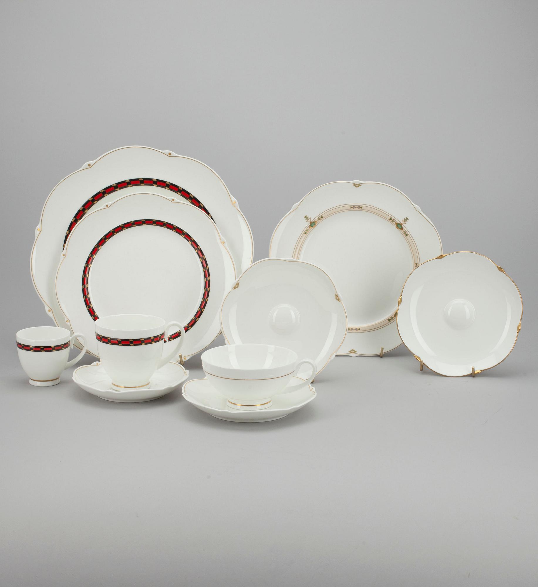 SERVIS, 70 delar, benporslin, Paloma Picasso, Villeroy & Boch.