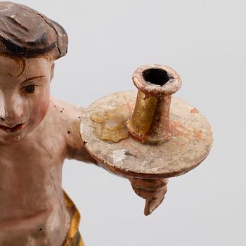 SKULPTUR, trä, 1700-tal.