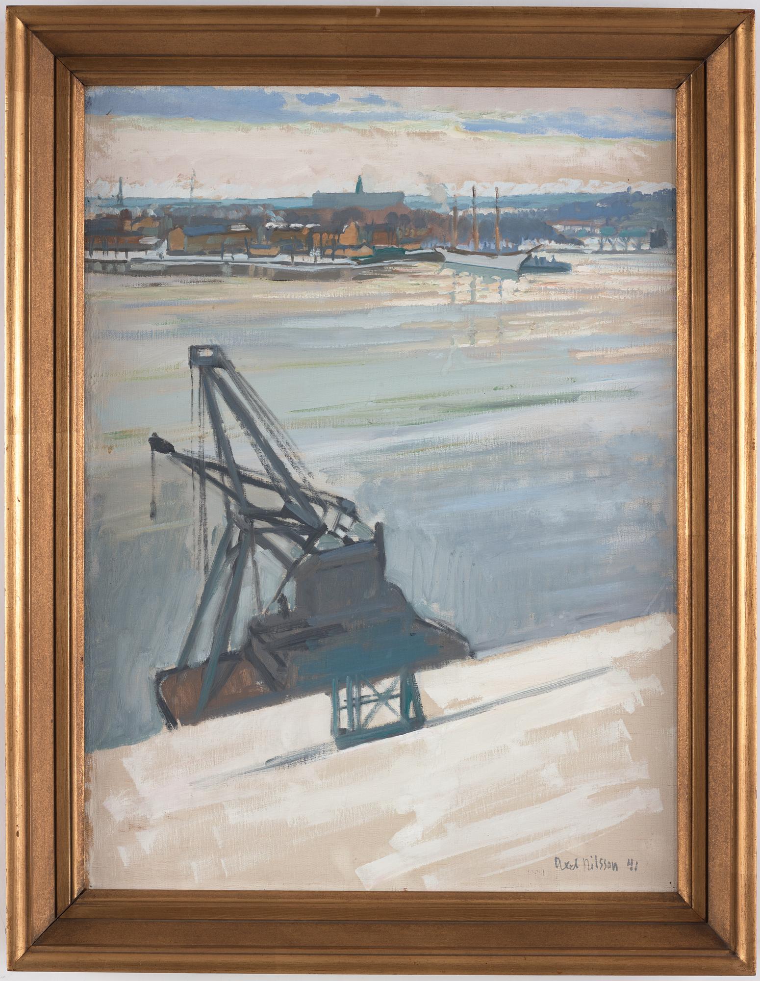 AXEL NILSSON, olja på duk, signerad och daterad -41.