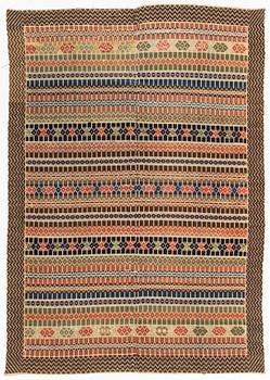 Bordstäcke/bonad, krabbasnår, Skåne, ca 193 x 134 cm.