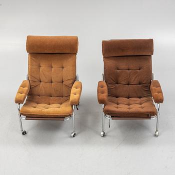 Jan-Eric Bengtsson, a pair of armchairs, "Häger", IKEA, 1970s.