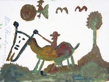 NILS RUNDGREN (Björnjägaren), 3 st blandteknik, sign samt dat "69".