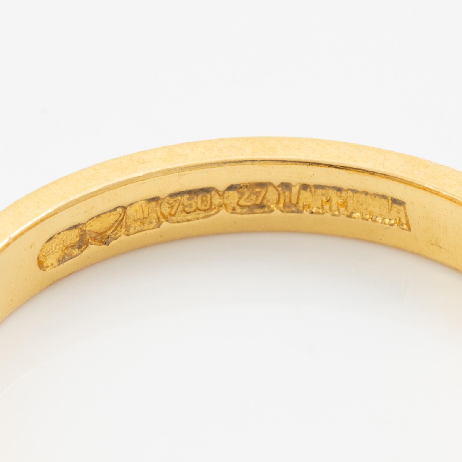 Lapponia, ring 18K gold and white gold, Finland 1977.