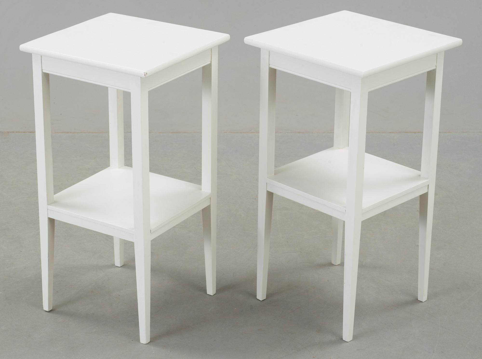 SÄNGBORD, ett par, 1900-talets första hälft.