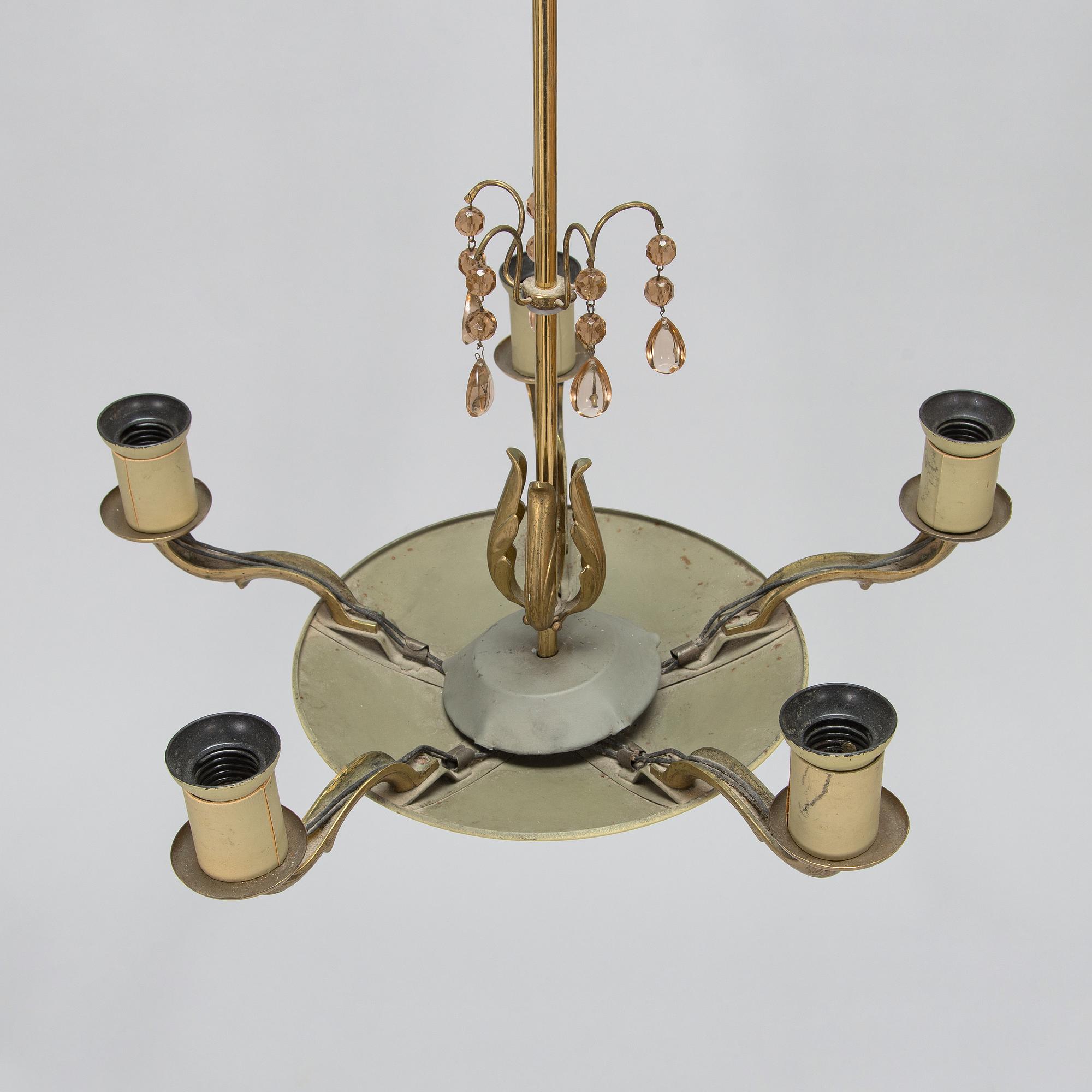 Paavo Tynell, a 1930/1940's '1374' chandelier for Taito.