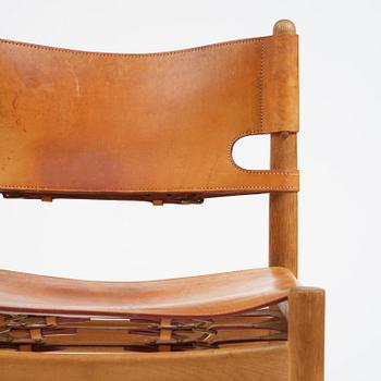 Børge Mogensen, a set of eight "Jagtspisestol"/"Spanish Dining" chairs model 3237 & 3238, Fredericia Stolefabrik, Denmark.
