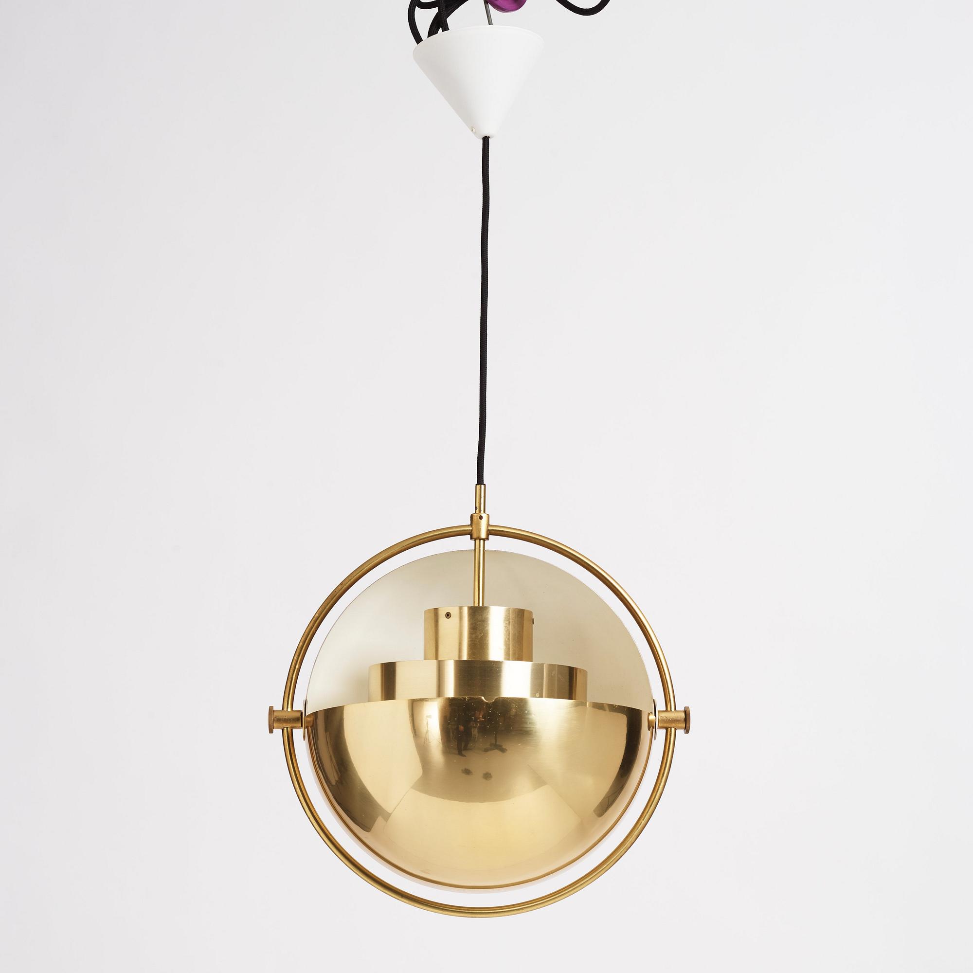 Louis Weisdorf, a "Multi-Lite", ceiling lamp, Lyfa, Denmark 1960-70s.