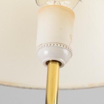 A pair of brass table lamps second half of 20th century.