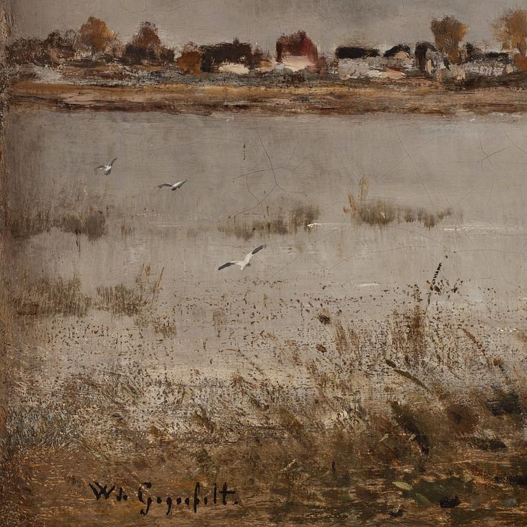 Wilhelm von Gegerfelt, River landscape.