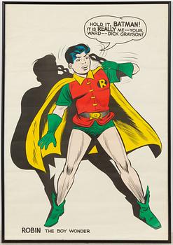 Affisch, "Robin the Boy Wonder", G & F Posters NYC, National Periodical Publications Inc, 1966.