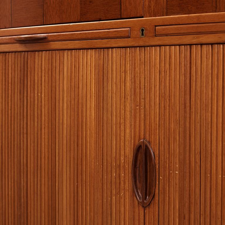David Rosén, a mahogany and teak cabinet, for Stockholm's Association of Crafts, signed and dated 1959.