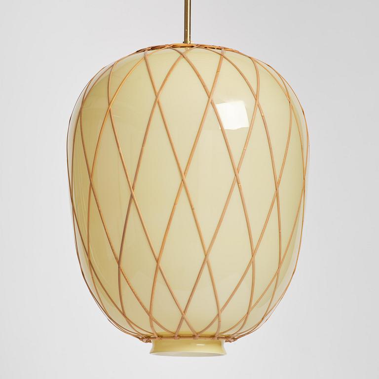 Harald Notini, a pair of ceiling lamps model 11555, Arvid Böhlmarks Lampfabrik, Stockholm, 1940s.