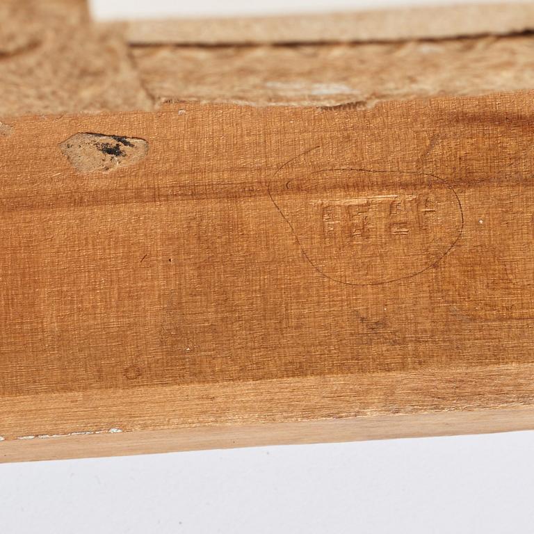 Taburetter, ett par, av Johan Erik Höglander (mästare i Stockholm 1777-1813), Gustavianska.