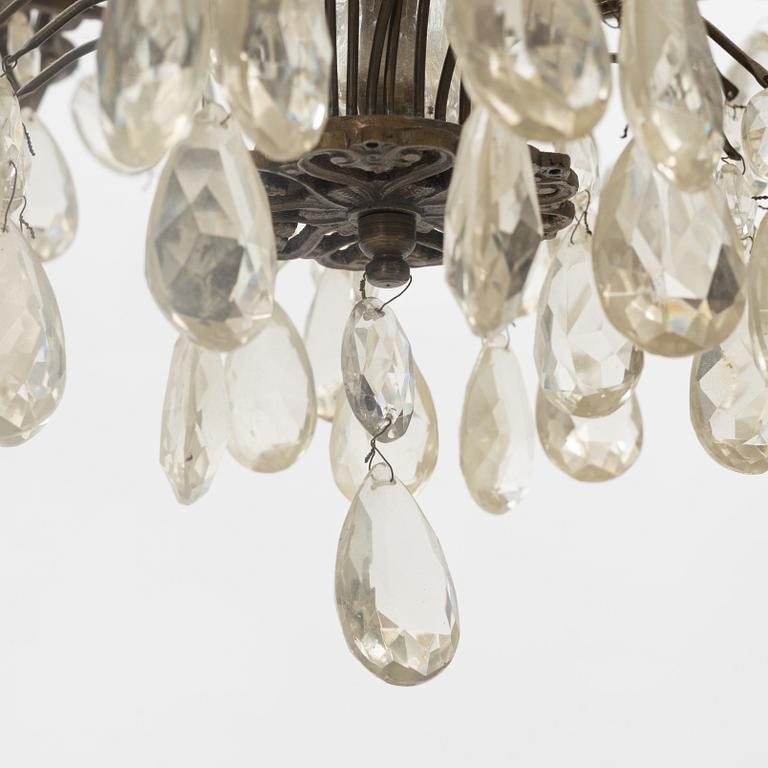 A Gustavian style chandelier, 20th Century.