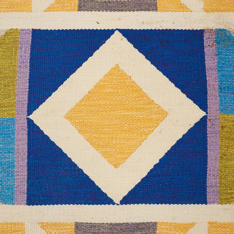 Agda Österberg, MATTA, "Matta nr 591", rölakan och gobelängteknik, ca 328,5 x 212 cm, signerad AÖ (Agda Österberg), vävd 1973.