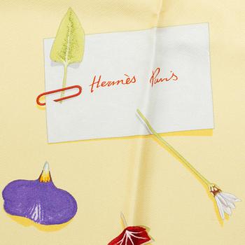Hermès, scarf, "Des Fleures Pour le Dire".