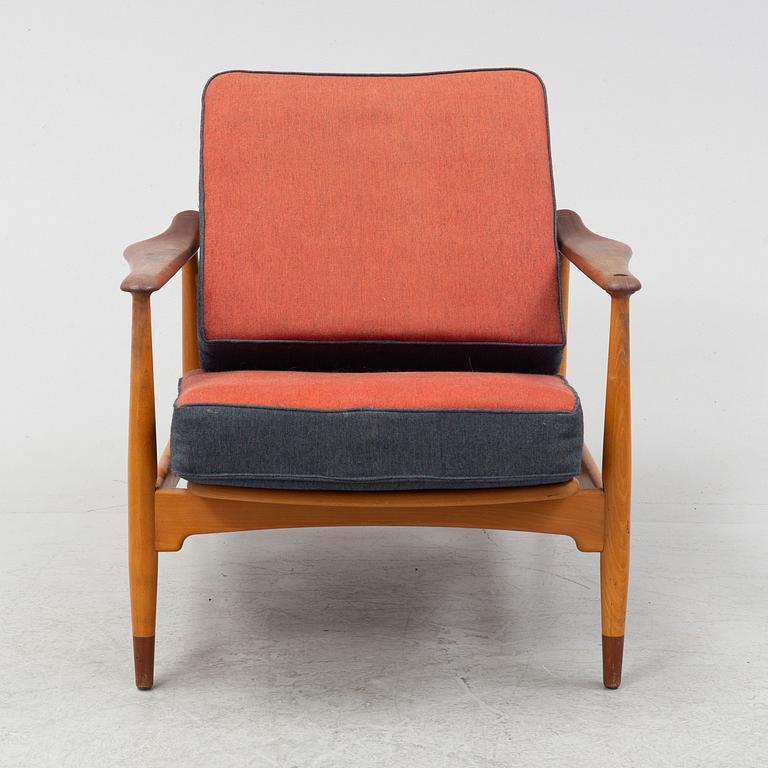 Arne Vodder, fåtölj, "FD 161", France & Son, Danmark, 1950-tal.
