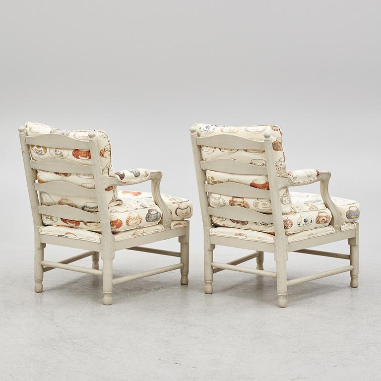 A pair of chairs, second half of the 20th Century.