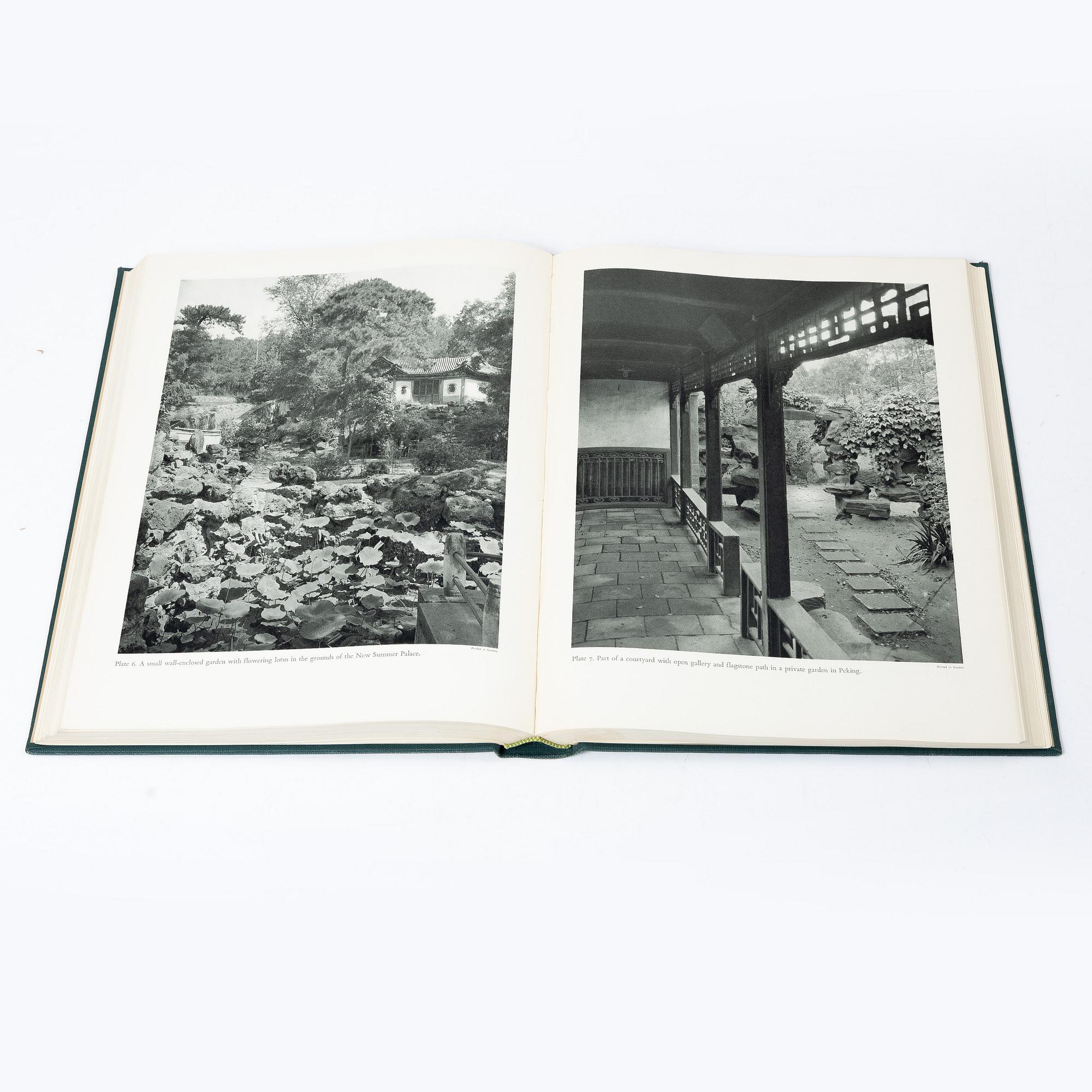 Two books, Gardens of China, by Osvald Siren and The Pageant of Peking, by Donnald Mennie and Putnam Weale.