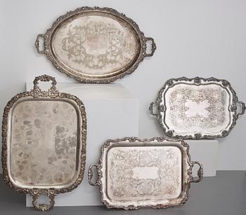 BRICKOR, 4 st, pläter, 1800-talets slut.