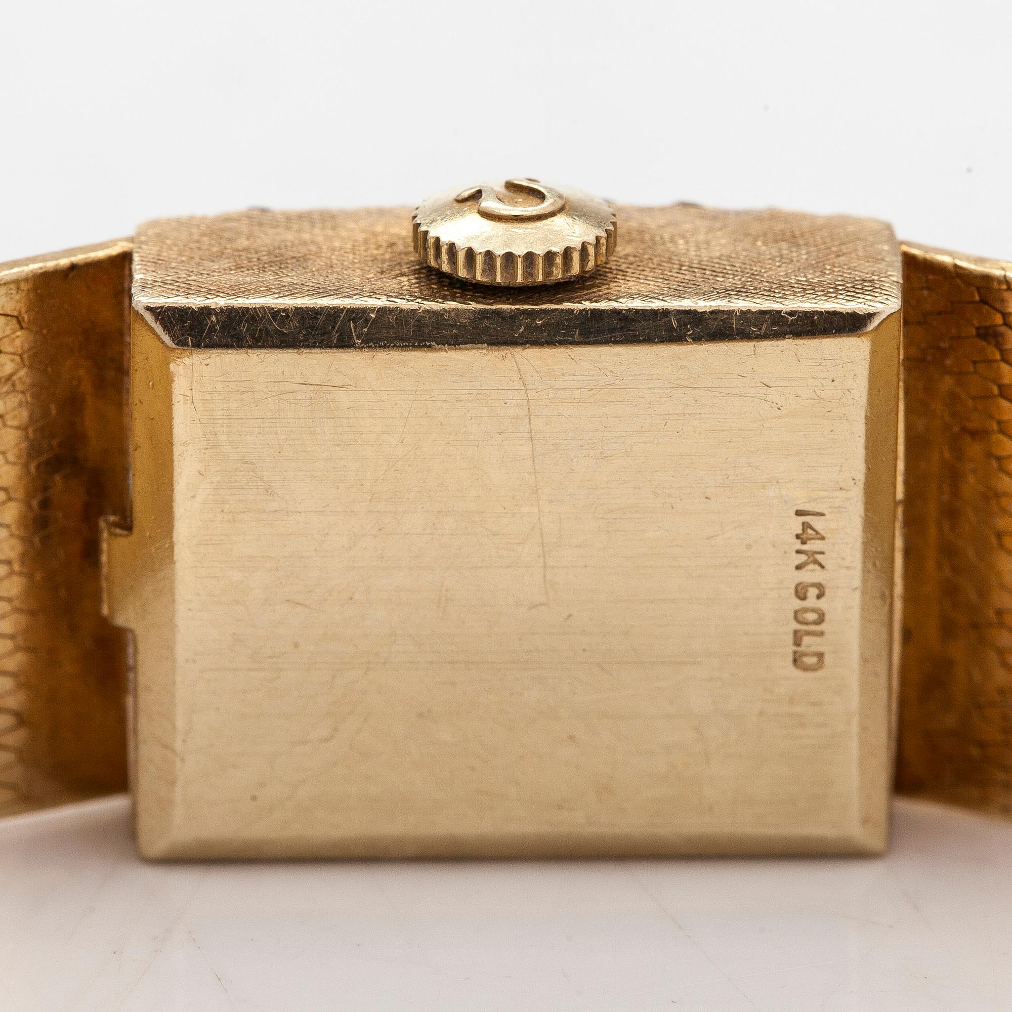 Omega, De Ville, armbandsur, 14 x 17,5 mm.