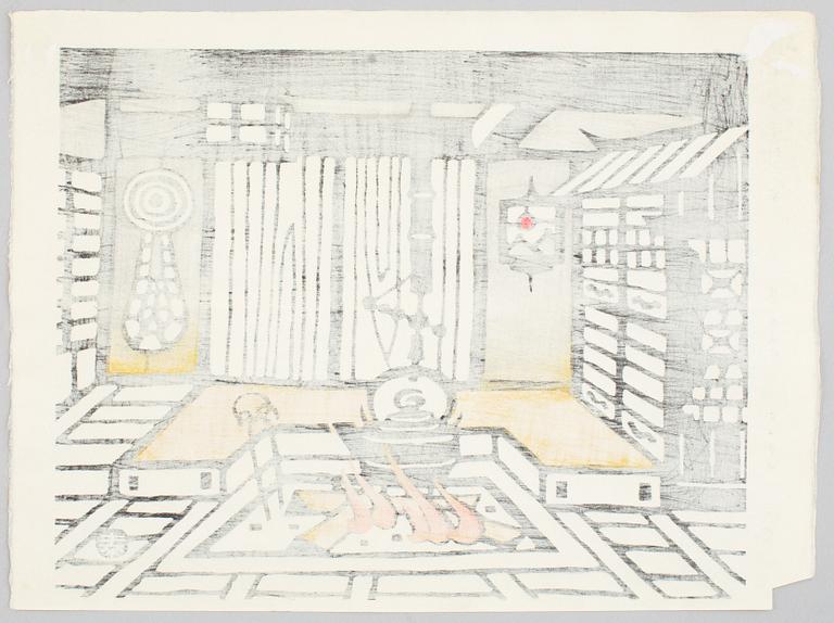 Taizo Minagawa, "Ichiriki Tea House" och "House of Potter in Kyoto", 1964.