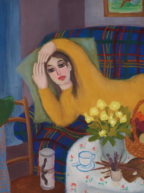 Lennart Jirlow, Girl on a Chaise Longue.