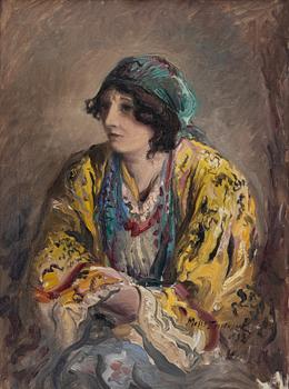 Mosse Stoopendaal, Portrait in half-profile.
