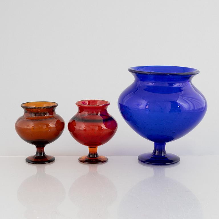 Erik Höglund, collection of glass objects, 17 pieces, Boda.