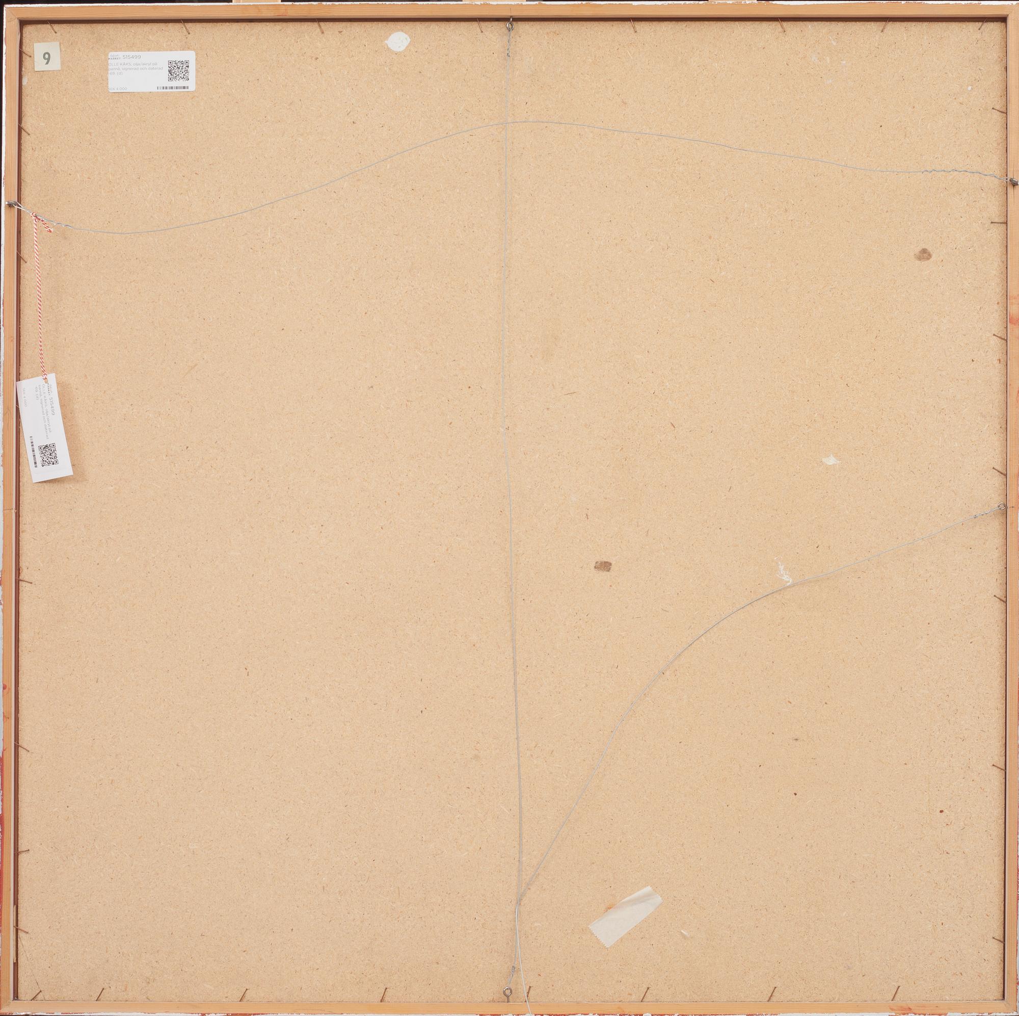 OLLE KÅKS, olja/akryl på pannå, signerad och daterad -69.