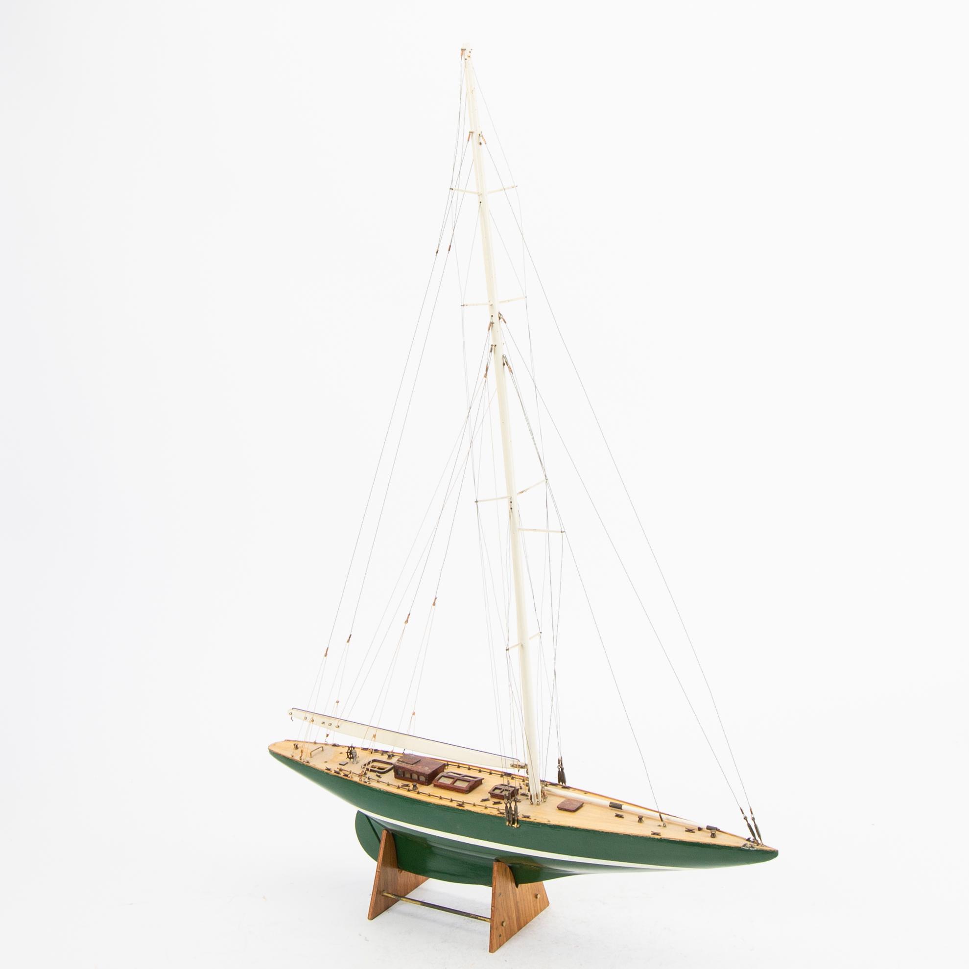 Båtmodell 1900-talets mitt.