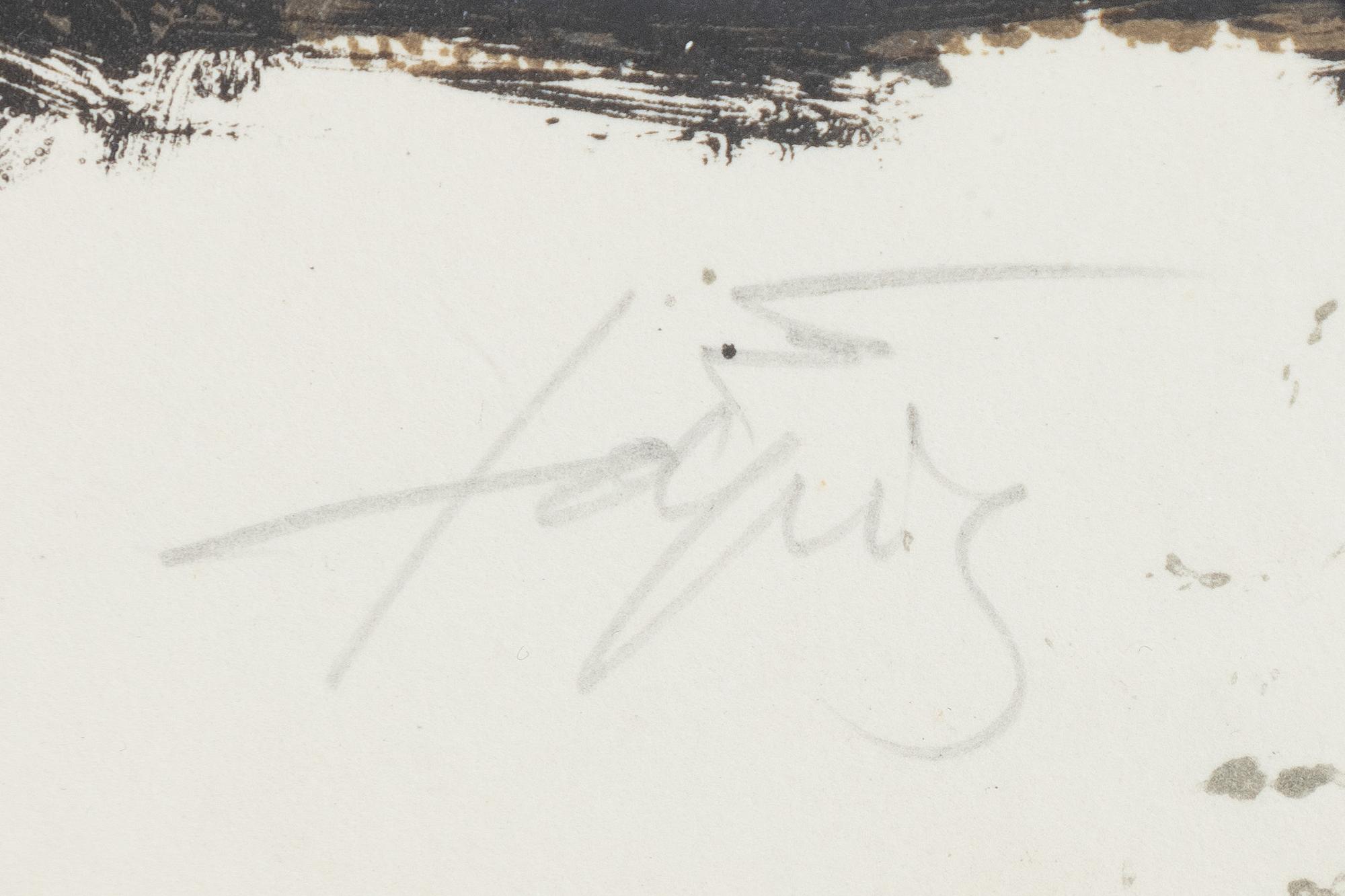 Antoni Tàpies, "Marron diagonale".
