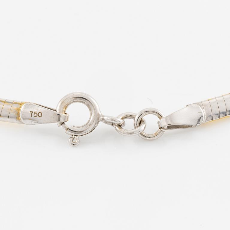 Collier, 18K guld och vitguld.