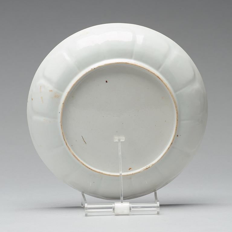 SKÅL samt FAT, kompaniporslin. Qingdynastin, Qianlong (1736-95).