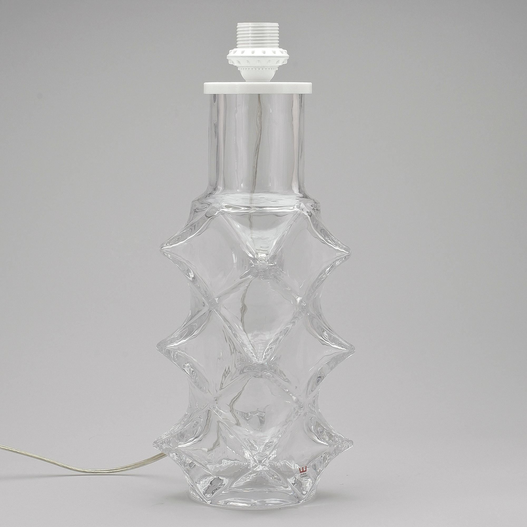 BORDSLAMPA, glas, Hanne Dreutler, Kosta.