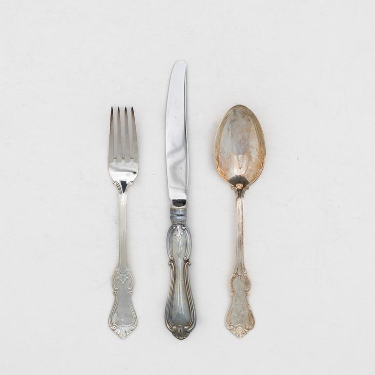 A 29-piece silver 'Olga' cutlery service, GAB, Eskilstuna, 1979-2000.
