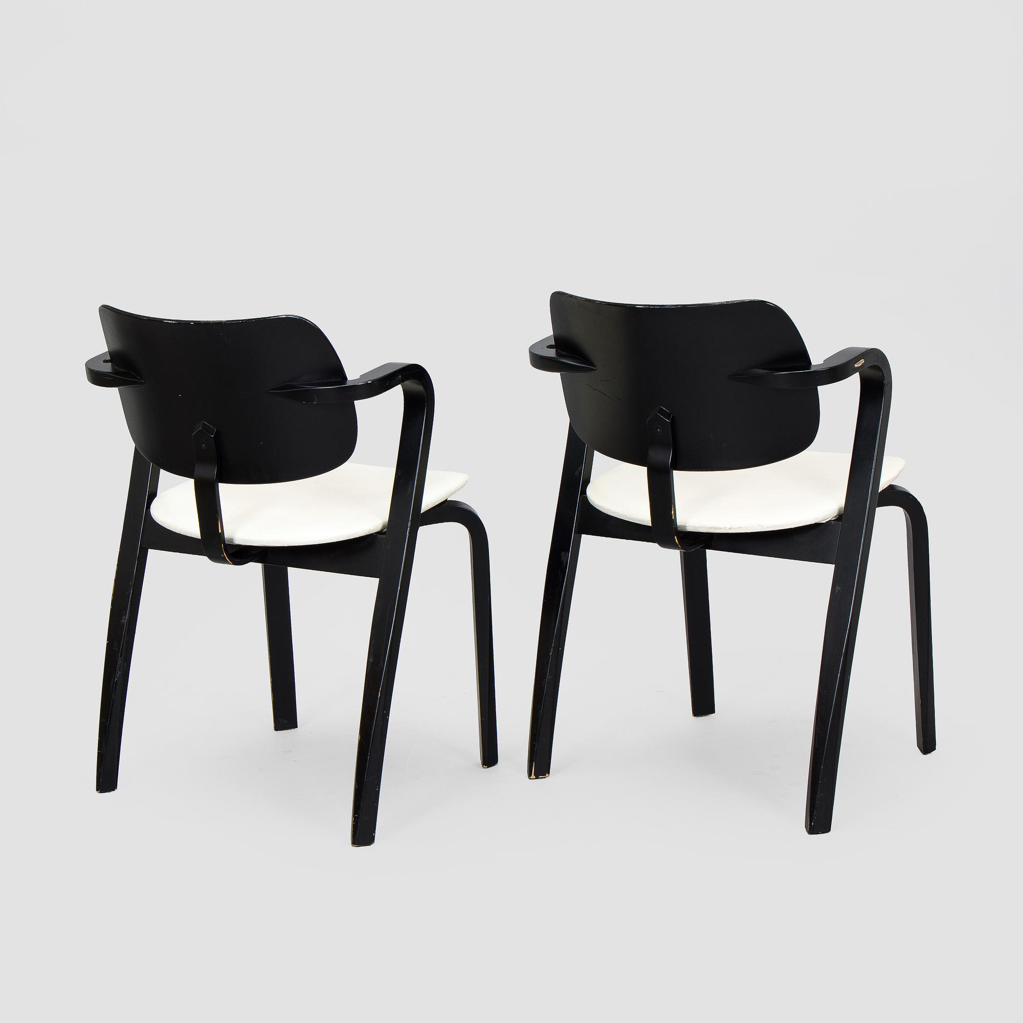 Ilmari Tapiovaara, a set of six 1960s 'Aslak' armchairs for Asko, Finland.