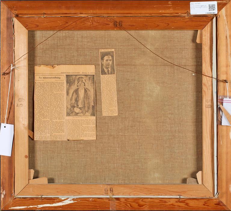 FOLKE ANDREASSON, olja på duk, signerad och daterad -35.