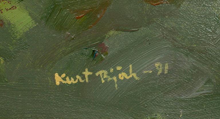 KURT BJÖRK, olja på duk, signerad och daterad -91.