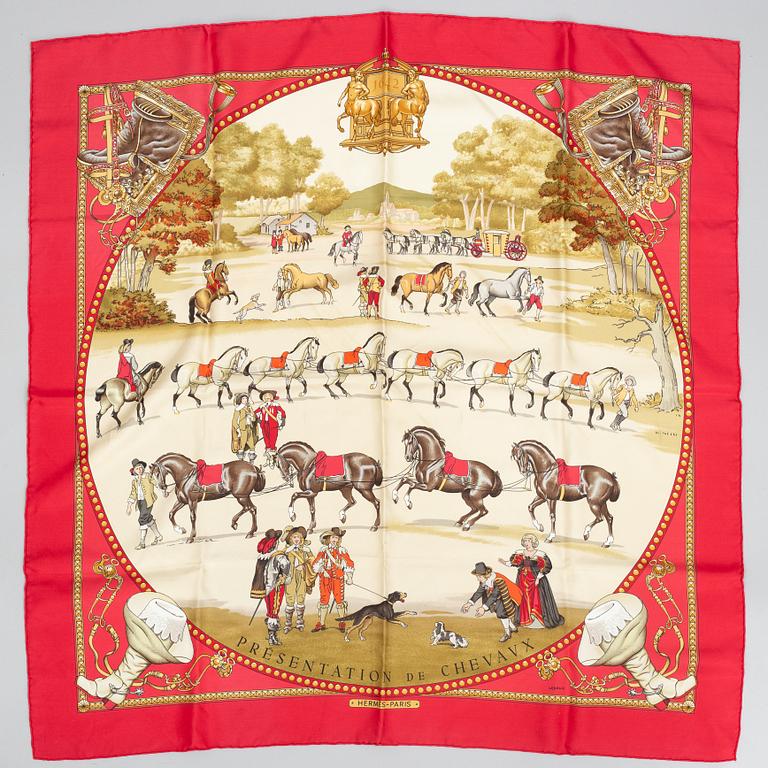 Hermès, scarf, "Presentation des Chevaux".