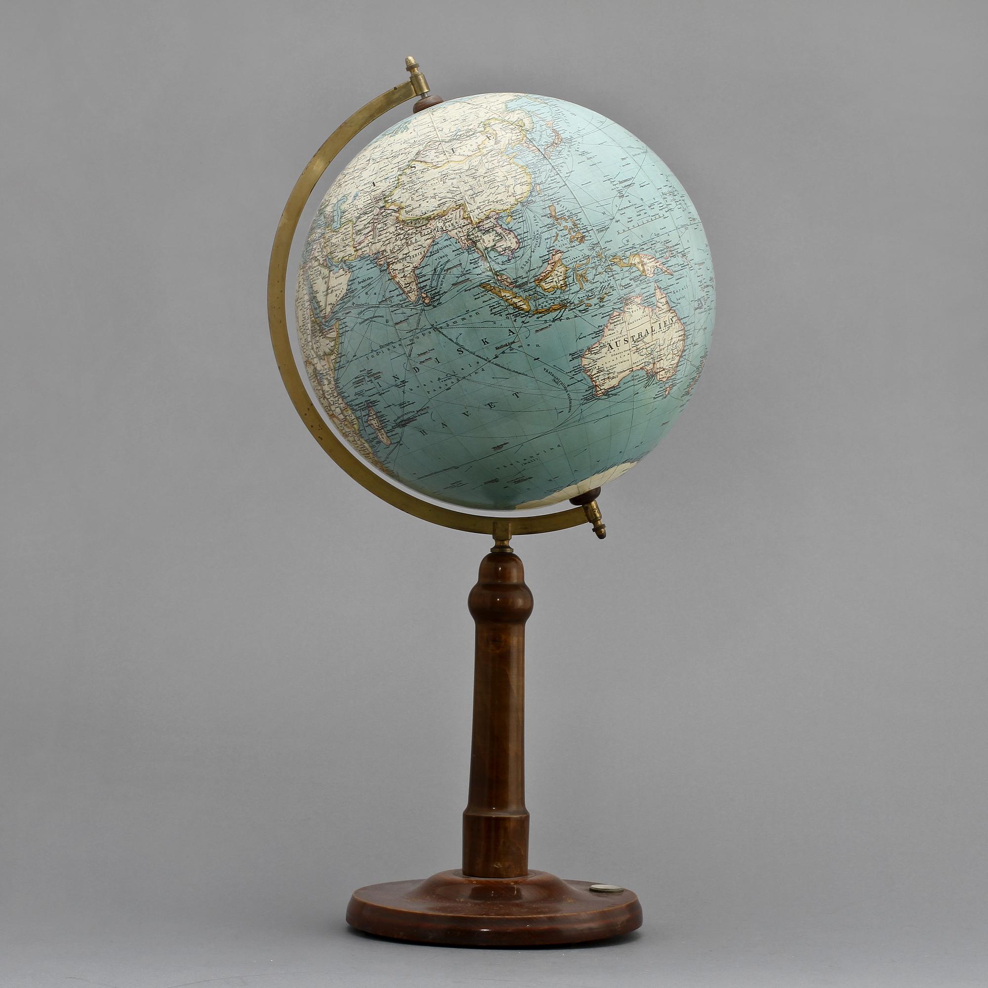 JORDGLOB, Wagner & Debes, Leipzig, 1900-talets första hälft.