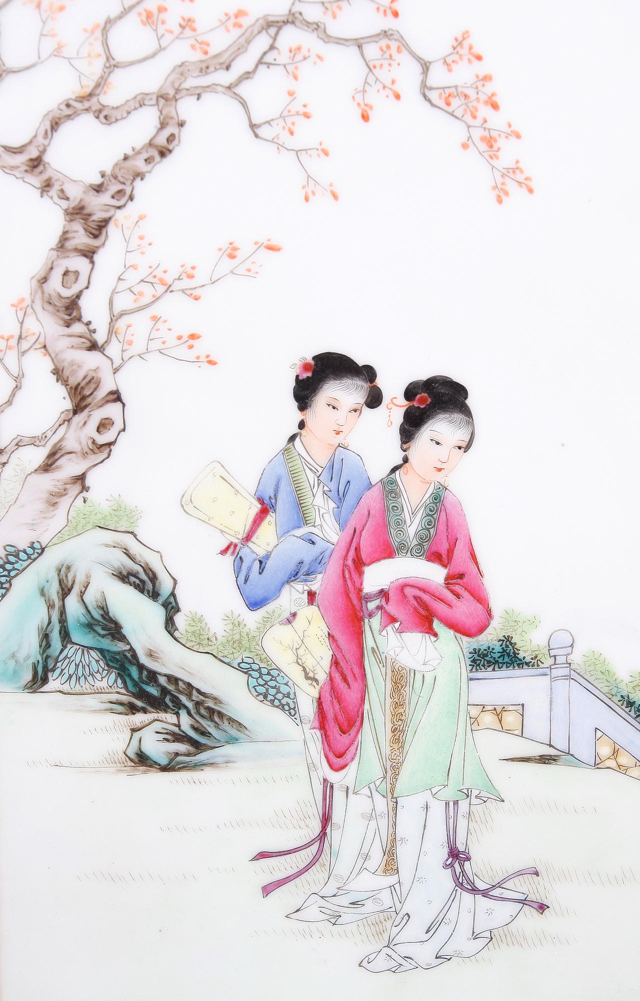 PORSLINSPLAKETT, Kina 1900-tal.